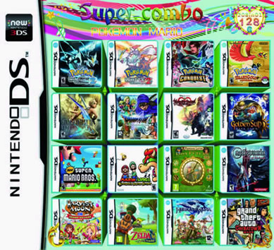 208 in 10 Super combo Pokemon Mario multicart